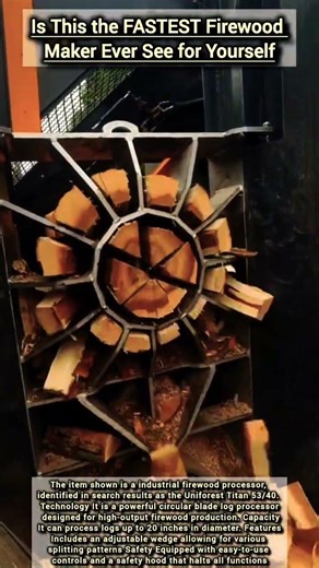 Is This the FASTEST Firewood Maker Ever See for Yourself