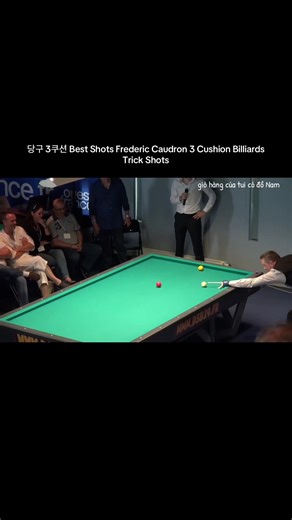 Best 3 Cushion Billiards Shots by Frederic Caudron