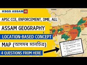 📌 Important Places of Assam | Assam Map Part -2 | অসমৰ মানচিত্ৰ | APSC, DME, ADRE