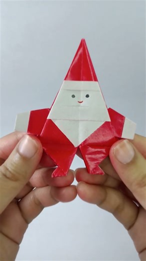 Handmade Santa Claus with Color Paper | Simple Christmas Decor DIY 🎁🎅| [Mini Clip] | full tutorial 👇