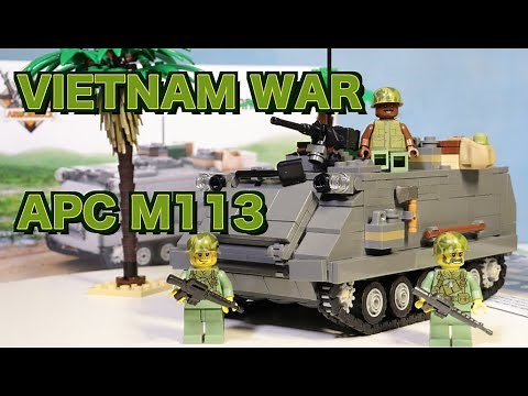 Lego APC M113 custom set for Vietnam war review