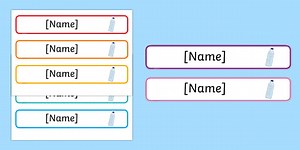 Editable Water Drink Bottle Labels