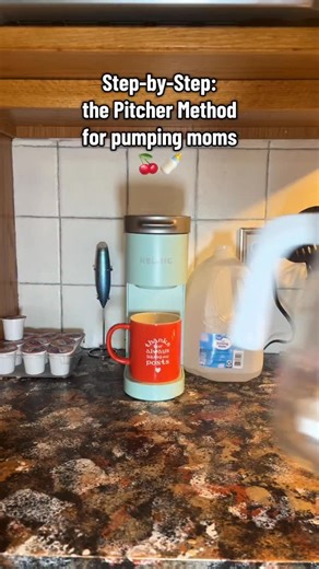 Hey pumping mamas 👋🏻 here’s my step-by-step for the breastmilk Pitcher Method 🍼 send this to a #pumpingmama & save so you can come back to it when you’re ready to try! 💾 Step 1: Pump ➡️ Pour into a glass mixing pitcher (I mix milk for 3 days) Step 2: Write the date ounces on a magnetic notepad Step 3: Add the next pump → Mix → Chill → Update your pad Step 4: Swirl to blend the fat back in — that’s why I love my glass pitcher 🤍 Step 5: Repeat after each pump to keep it all simple & organized