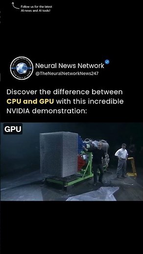 Discover the difference between CPU and GPU with this incredible NVIDIA demonstration!