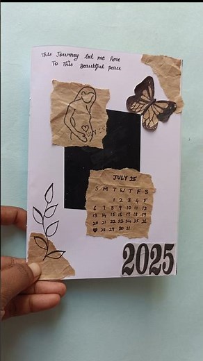 Vintage Style Journal Making| Aesthetic Scrapbook Journal DIY|Easy Vintage Paper Craft Ideas #shorts