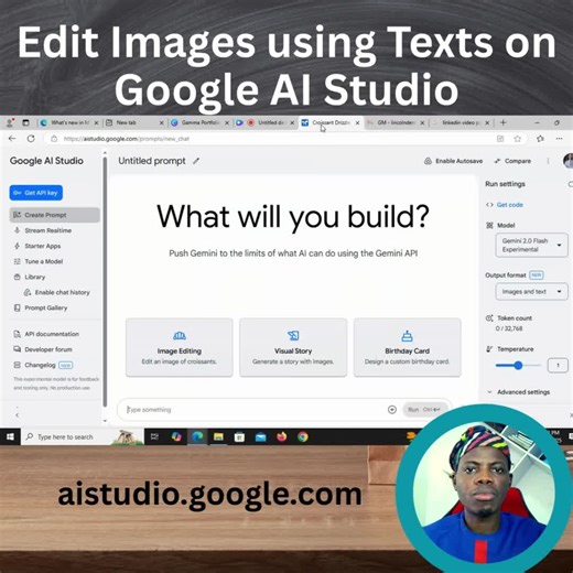 Edit Images using Texts on Google AI Studio