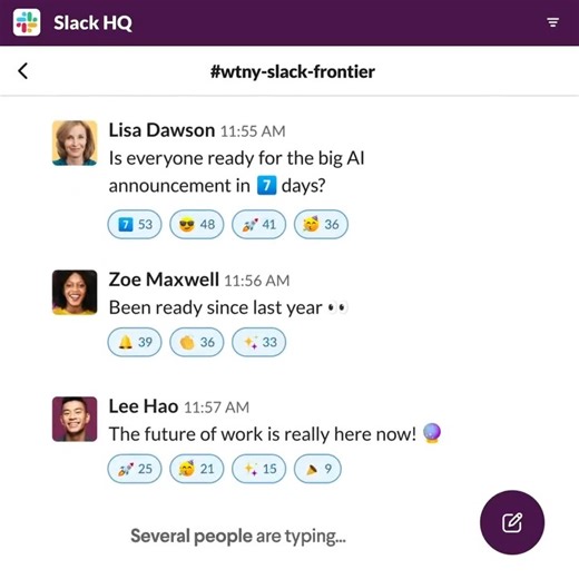 18 reactions | T-minus seven days until The Slack Frontier at #SalesforceTour NYC! Who's curious to learn more about Slack GPT? 7️⃣  https://sforce.co/SlackFrontierWT | Slack | Facebook