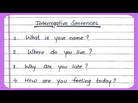 15 Interrogative Sentences in English | Interrogative sentence examples | Writely Education