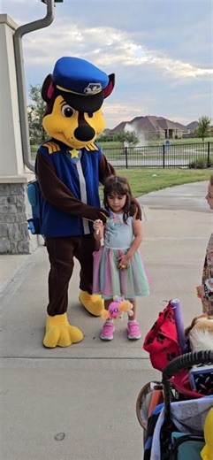 houston mascot party characters patrol paw chase manvel skye #shorts #reels #kidspartyexperts