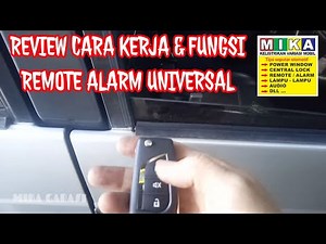 Review of how universal car alarm remotes work and their functions