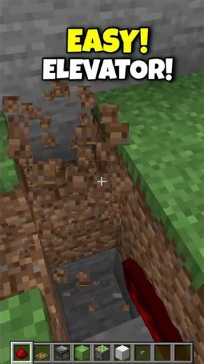 Super Simple Working Elevator in MINECRAFT! #minecraft #tutorial