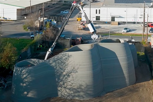 ICON's New Phoenix Robot Arm System 3D-Prints a 27-Foot-Tall Structure