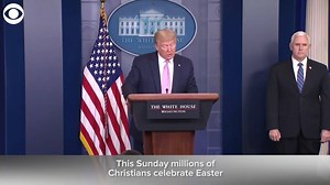 12K views · 333 reactions | President Trump opened Friday's coronavirus briefing with an Easter message. The president said, "As American families look forward to Easter, we’re reminded that our story ends not in despair but in triumph and renewal." | WSPA 7News | Facebook
