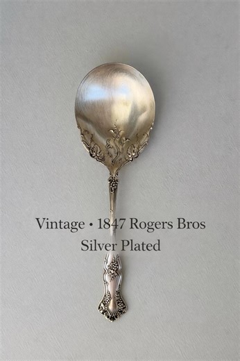 Vintage Silver Plated Serving Spoon, 1847 Rogers Bros A1, Ornate Floral Spoon, Large Antique Serving Spoon, Farmhouse Kitchen Decor - Etsy