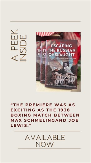 Dorlies Rasmussen on Instagram: "“The premiere was as exciting as the 1938 boxing match between Max Schmeling and Joe Louis.” History isn’t just dates and headlines — it’s emotion, tension, and unforgettable moments. This book brings history to life through personal stories and lived experiences that place you right in the moment. 📖 Now available to order. Link in bio. @penswordbooks (historical memoir) (World War II history) (European history book) (true historical stories) (family history mem