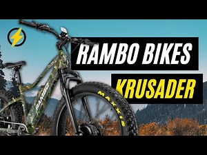 Rambo Bikes Krusader Fat Tire Electric Hunting Bike 48V 500W X2WD Review by Electric Bike Paradise