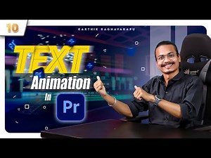 Text Animation in Adobe Premiere Pro || Video Editing Telugu