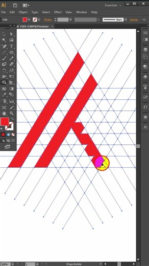 Monogram A+T Letter Logo Design in adobe illustrator