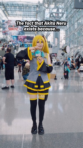 The Miku incident that gave us Akita Neru 💛 #akitaneru #akitanerucosplay #hatsunemiku #vocaloid