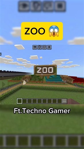 Techno's Zoo for minecraft mobs 😱 #minecraft #gameplay #gaming