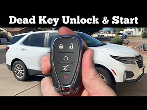 2018 - 2024 Chevy Equinox | How To Unlock, Open & Start With Dead Battery Remote Key Fob Not Working
