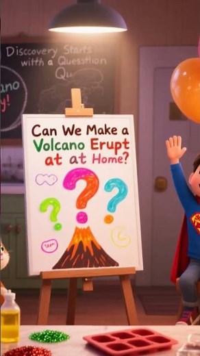 How To Make A Simple Volcano For Kids | Simple Volcano Experiment | Volcano Activity For Children