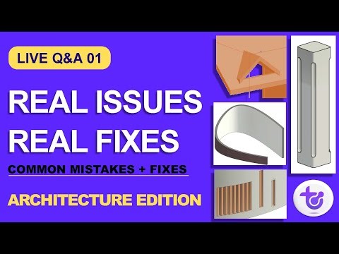 LIVE Revit Architecture Q&A 01 | Advanced Troubleshooting | Full Uncut Session