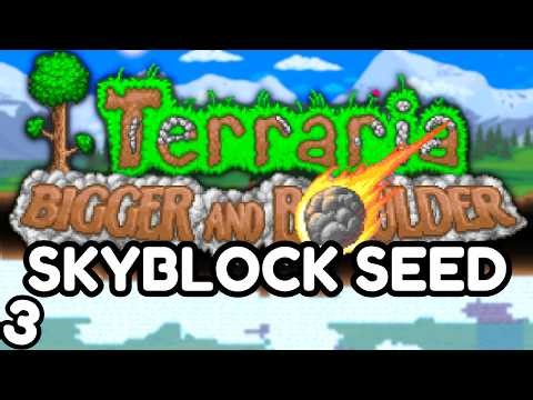 🔴 The NEW SKYBLOCK SEED In Terraria 1.4.5 DAY 3