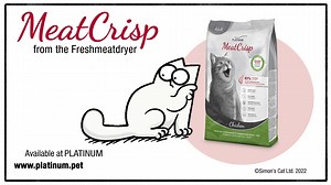 77K views · 8.5K reactions | So many options 樂 but only one choice  Simon's Cat has teamed up with PLATINUM to present MeatCrisp, the first cat food from the Freshmeatdryer. MeatCrisp is made from fresh meat, without meat meal and without attractants. The Freshmeatdryer makes MeatCrisp so similar to hunting prey that cats feel the satisfaction of hunting success when eating it. Now available on www.platinum.pet | Simon's Cat | Facebook