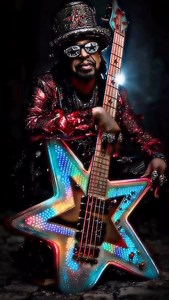 50 YEARS. 🌟 January 30, 1976 — Bootsy Collins released “Stretchin’ Out in Bootsy’s Rubber Band” and the universe got a whole lot funkier. Half a century later, the Space Bass commander is still stretching the boundaries of what’s possible. We linked up with digital artist @bblacked1 (The Digital Alchemist) to honor the legacy with these cosmic renderings. From James Brown to Parliament-Funkadelic to the Rubber Band to influencing every genre that came after—Bootsy laid the foundation. 🎸 Codebl