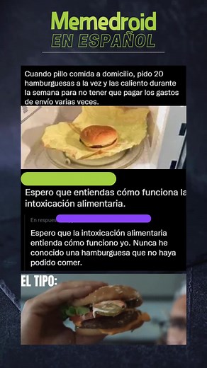 Chico pide 20 hamburguesas para ahorrar gastos de envío