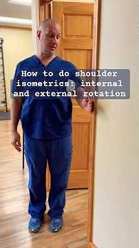 Shoulder Isometrics: Internal and External Rotation | Beginner Level Shoulder Strengthening