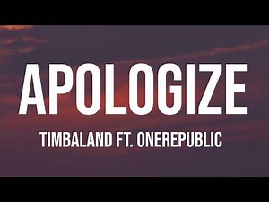 OneRepublic - Apologize (lyrics)