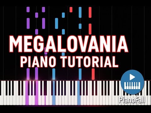 Undertale – Megalovania | Slow Piano Tutorial (0.5x Speed Falling Notes / Synthesia)