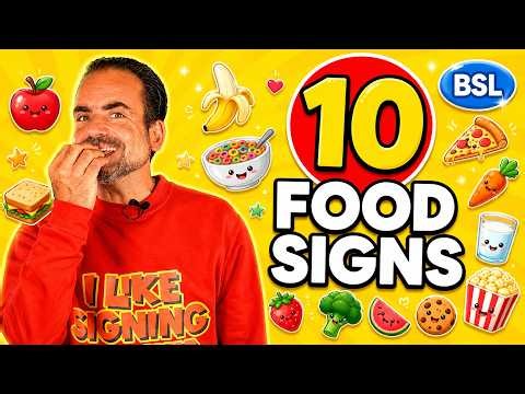 10 BSL Food Signs | Easy British Sign Language for Beginners