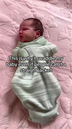 Would you call the womb a straight jacket? Didn’t think so #swaddelini #sleepsack #babyswaddle