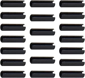 Amazon.com: MroMax Slotted Spring Pin 0.08" x0.31" Carbon Steel Split Spring Tension Roll Shelf Support Pin for Home Improvement Automotive Repair Black 20Pcs : Tools & Home Improvement