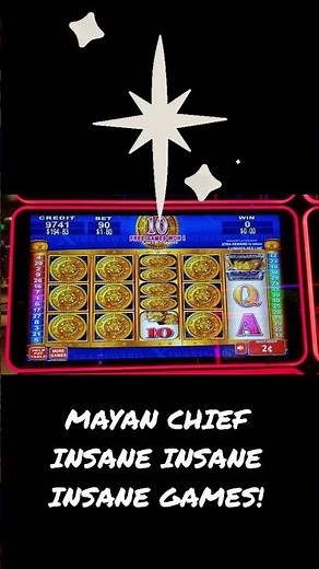 OMG!🤑 GOT INSANE FREE GAMES! Part 1💥 Mayan Chief Slot Machine Xtra Rewards🔥 #slots #gambling #konami