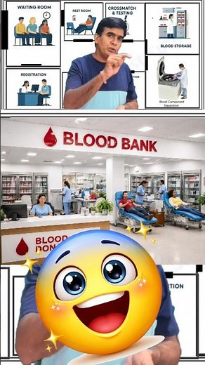🩸 Blood Banking Explained | Collection, Storage & Transfusion Process #shorts