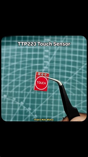 Project Wala Bhaiya | DIY Electronics & Tech on Instagram: "TTP223 Touch Sensor module connection with 3v LED #reelsinstagram #reels #touchsensor #ttp223sensor #projectwalabhaiya"