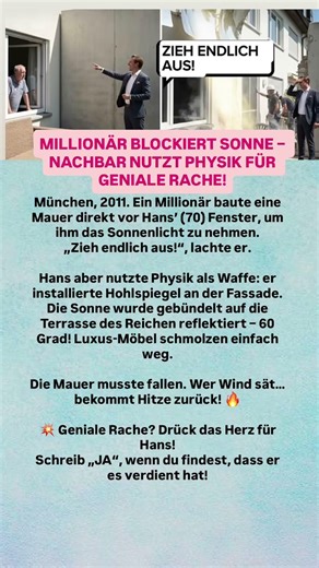 SONNE ALS WAFFE? WAS DIESER RENTNER TAT, SCHOCKIERT ALLE! #news #lebensziel #liebe
