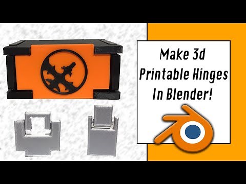 Design 3D Printable Hinges // Blender and 3D Printing Tutorial