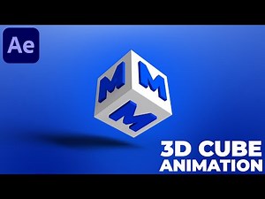 3D Rotating Cube Animation in After Effects - After Effects Tutorial | No Plugins