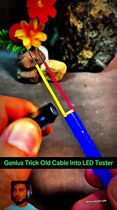 615K views · 3K reactions | Genius Trick Old Cable Into LED Tester #viralpost2025シ #facebookpostシ #fbreels #facebookreelsviral #viralvideoシ #trendingreelsvideo #fypシ゚ #works #ledlights #ledlighting #LED #tester #cables #usbcable #hack #diy #diyprojects #diyhomedecor #diyhome #diycrafts #diydecor #Craftsmanship #crafts #crafting #electrician #electronics #electrical | Milliondollar.Rule | Facebook