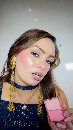 Glow So Bright✨ Best Highlighter + Blush Combo Ever..! 😍🔥 #makeup #ytshorts