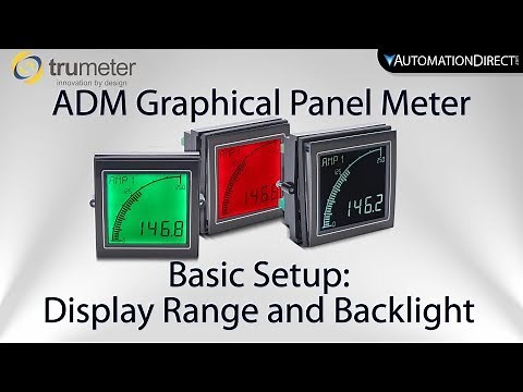 Trumeter ADM Graphical Panel Meter Setup for Scale & Backlight from AutomationDirect