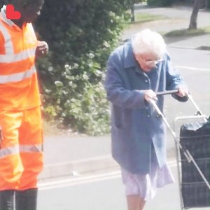 34K views · 1K reactions | Watch adorable moment lorry driver stops to help frail old lady cross road! ❤❤❤ | Love This | Facebook