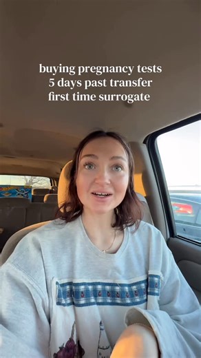 Skye Hitchcock on Instagram: "*DELAYED* Let’s go buy pregnancy tests to take with my intended mother, I did test at 4dpt and saw the faintest line 🫶🏻 #surrogate #surrogacyjourney #pregnancytest #motherhood"