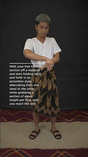 How to wear a MALONG 101:4