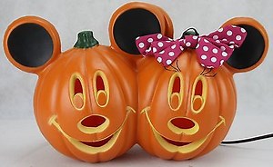 Mickey and Minnie Mouse Light Up Disney Halloween Pumpkin | Chip and Company